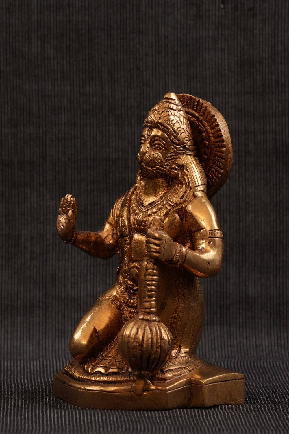 Image of Brass Lord Hanuman Statue