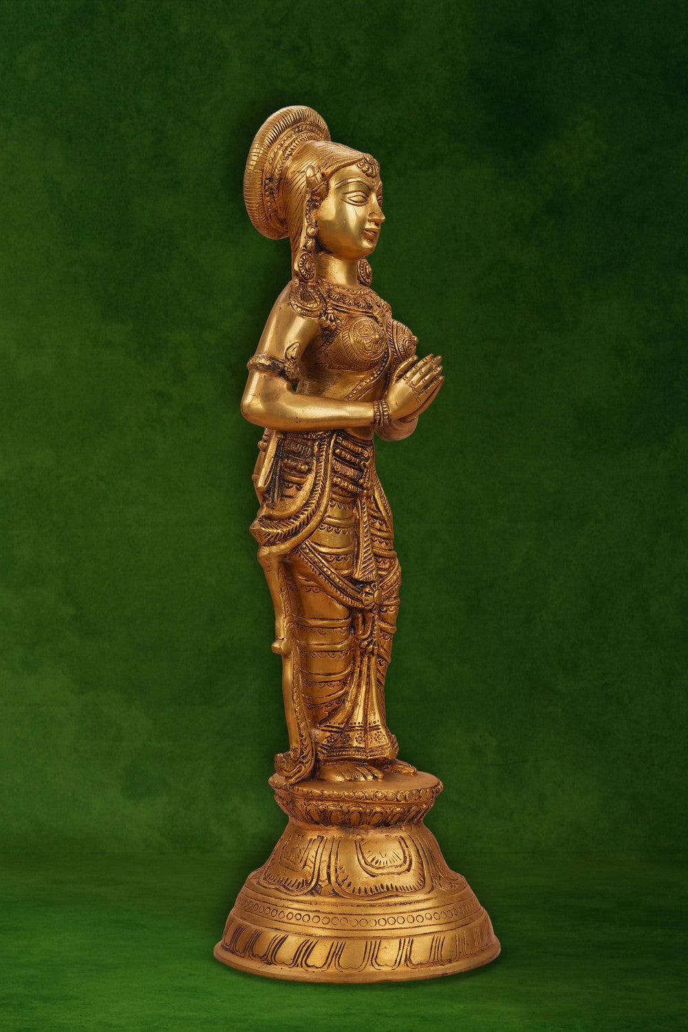 Image of Brass Namaste Statue