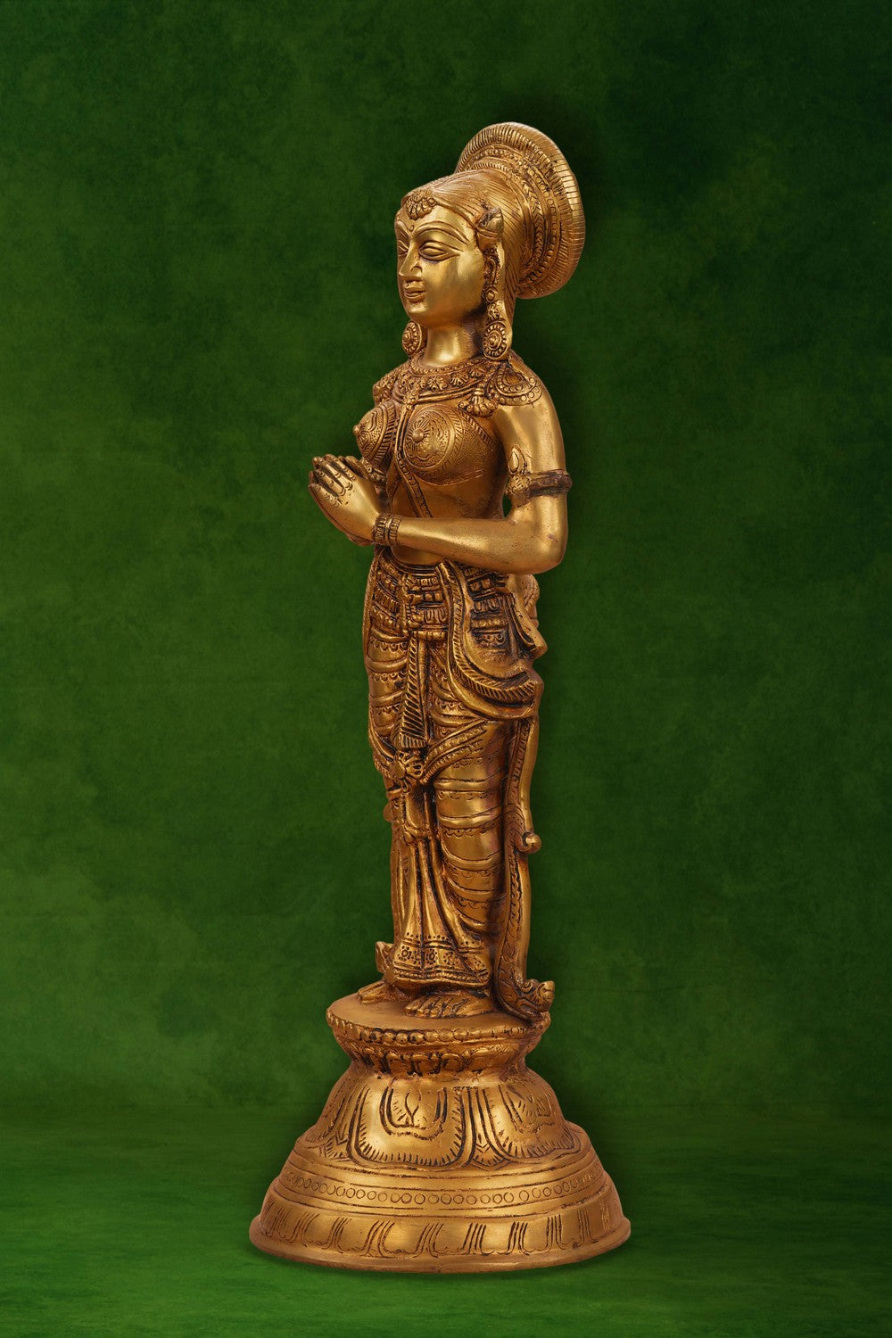 Image of Brass Namaste Statue