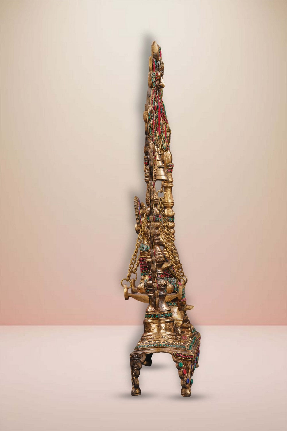 Image of Brass Ganesh on Swing Blessing Posture