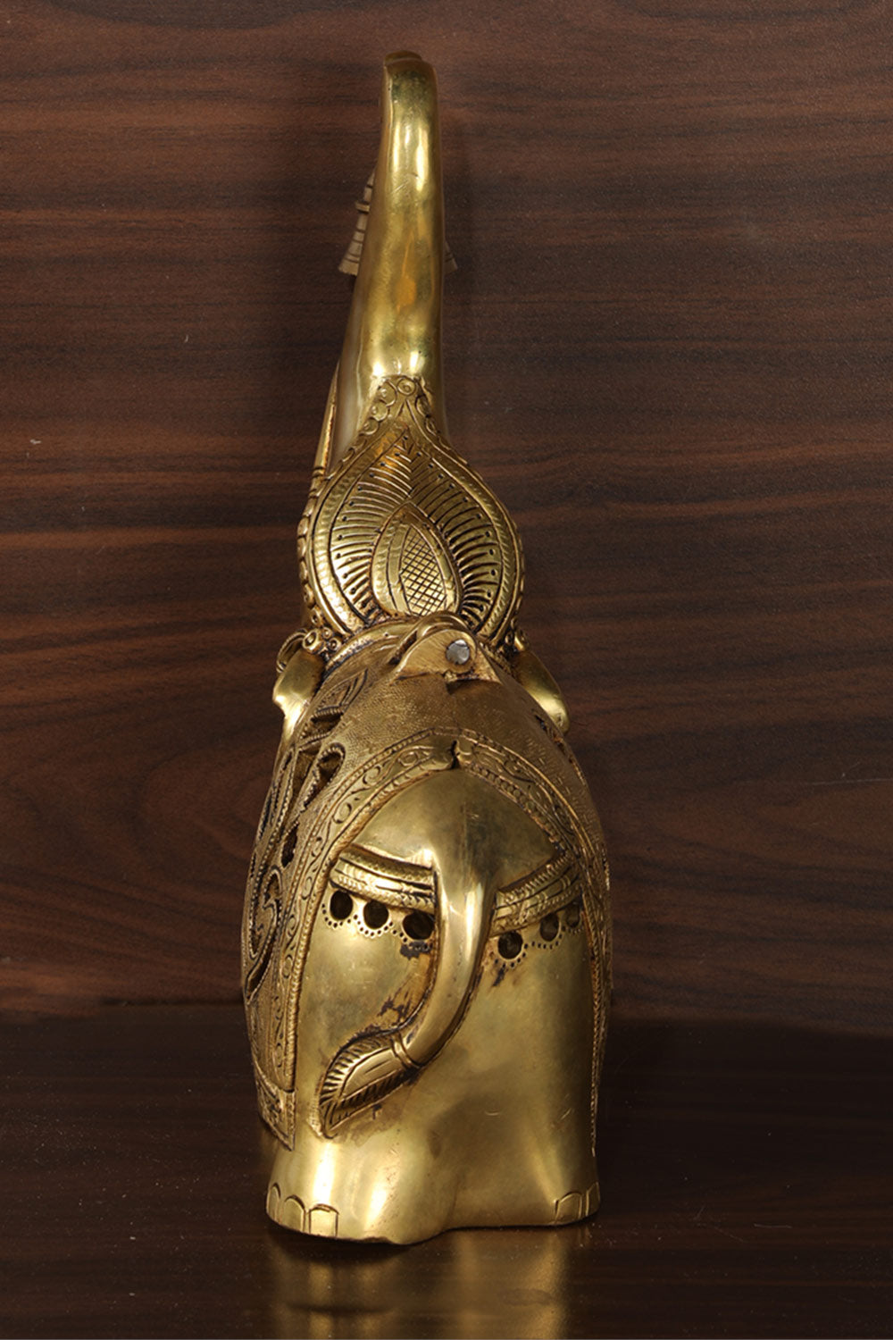 Image of A Unique Style Handcrafted Brass Elephant Idol