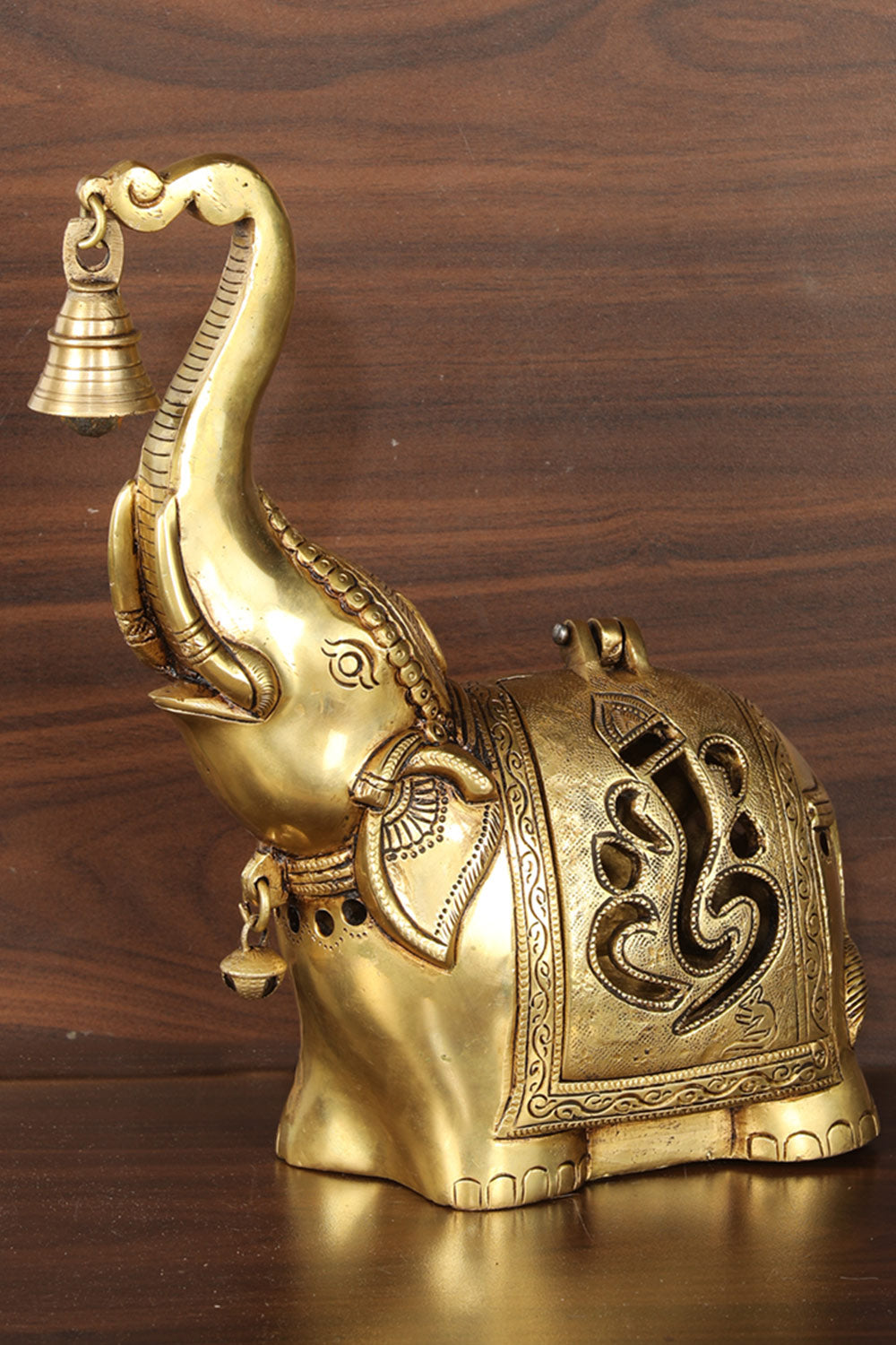 Collection of A Unique Style Handcrafted Brass Elephant Idol in a gallery layout