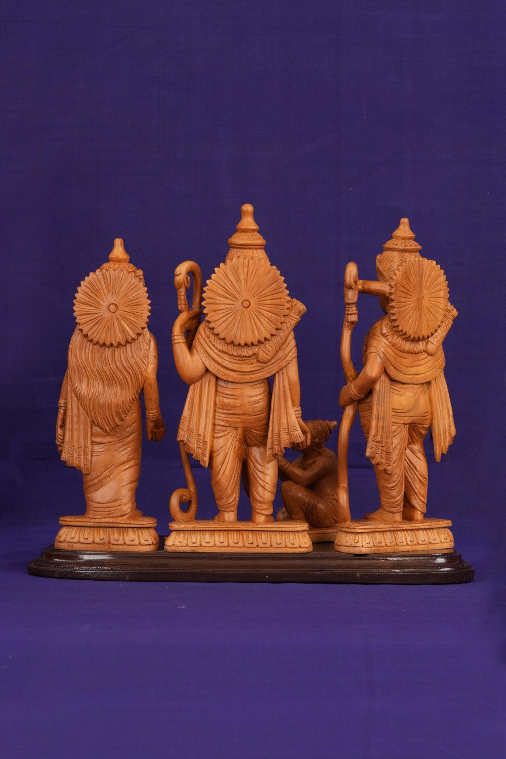 A Ram Darbar is a depiction of Lord Rama, Sita, and Lakshmana