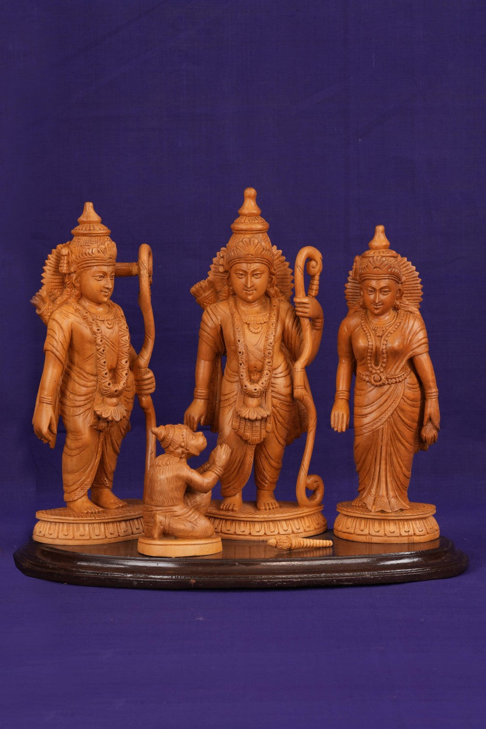 A Ram Darbar is a depiction of Lord Rama, Sita, and Lakshmana