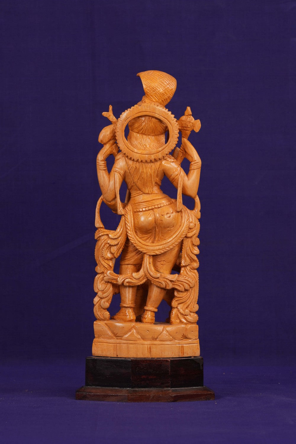 Image of Wooden Lord Shiva Sculpture