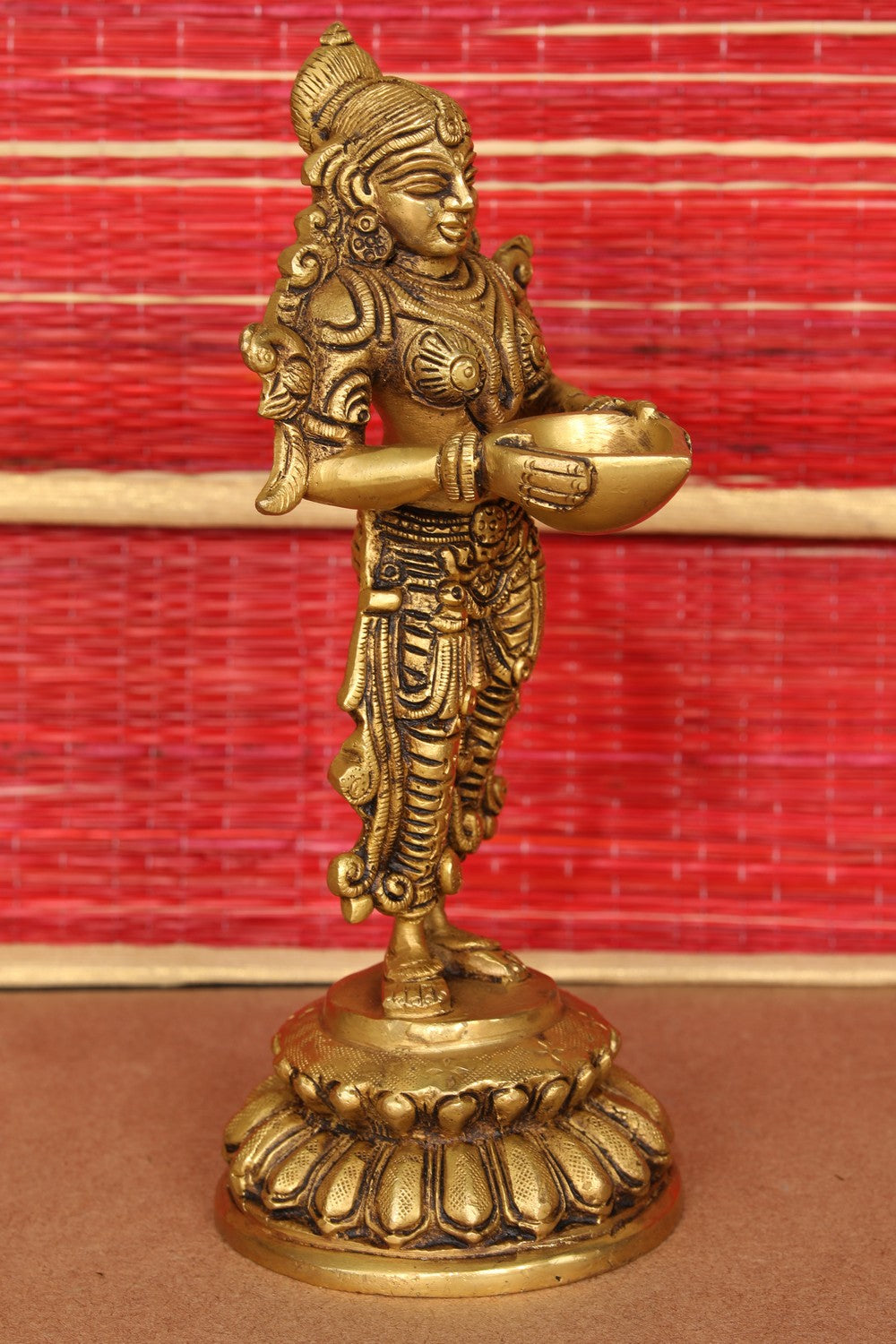 Brass Hand-Carved Diya Lighting