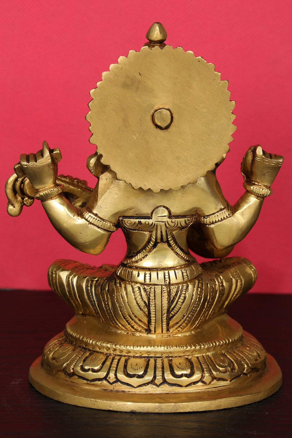 Brass Hand-Carved Saraswathi Devi Idol