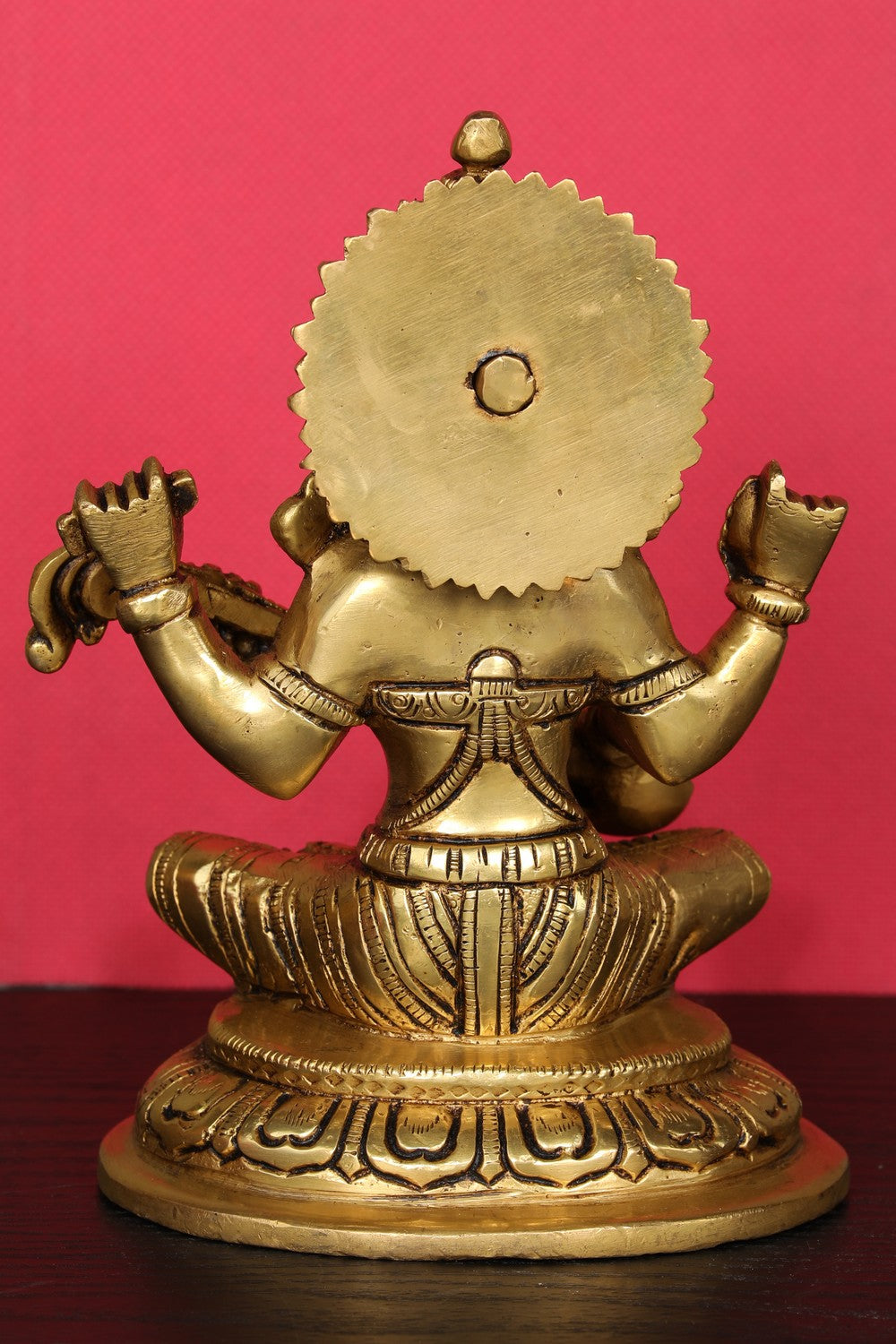 Brass Hand-Carved Saraswathi Devi Idol