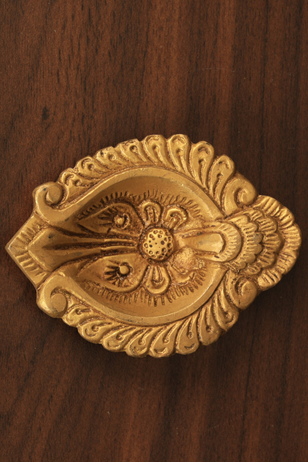 Image of Antique Brass Spiritual Diya