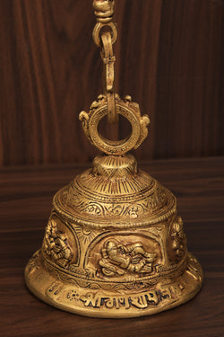 Image of Brass Ganesh Handling Bell