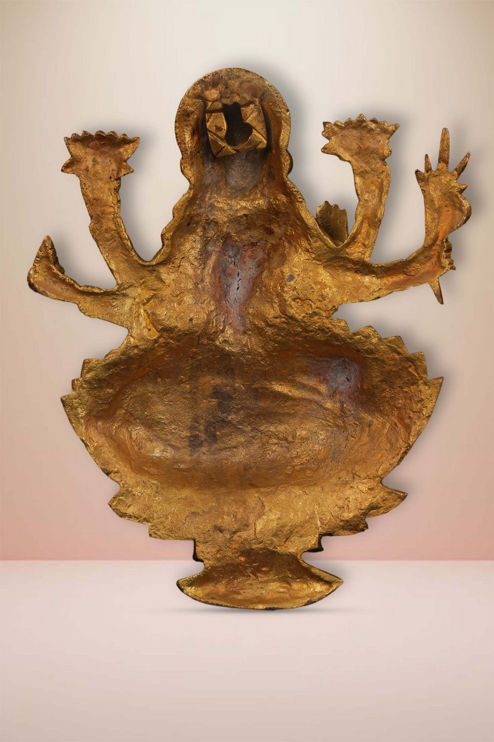 Image of Brass Goddess Lakshmi Wall Hanging