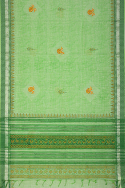 Image of Hand Block Printed South Cotton Saree