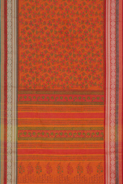 Collection of Hand block printed cotton saree in a gallery layout