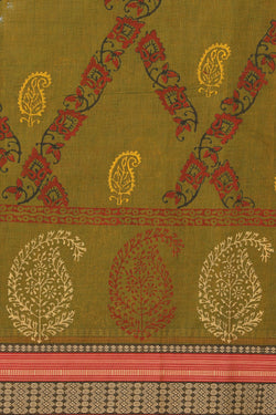 Collection of Hand block printed cotton saree in a gallery layout