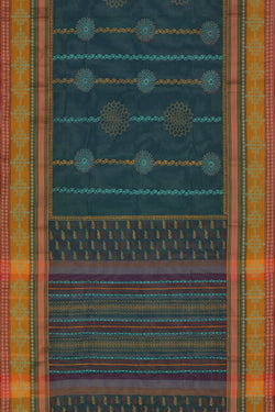 Collection of Hand block printed cotton saree in a gallery layout