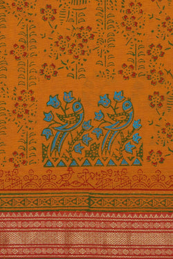 Collection of Hand block printed cotton saree in a gallery layout