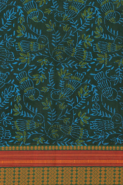 Collection of Hand block printed cotton saree in a gallery layout