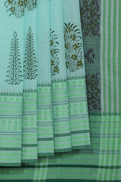 Collection of Hand block printed cotton saree in a gallery layout