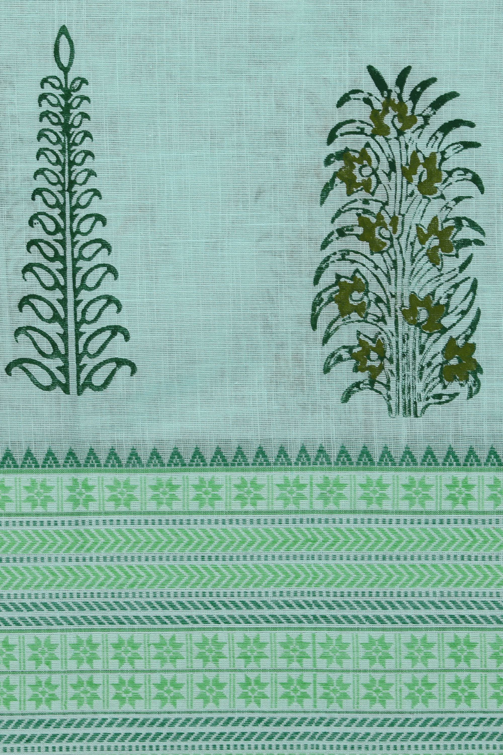 Collection of Hand block printed cotton saree in a gallery layout