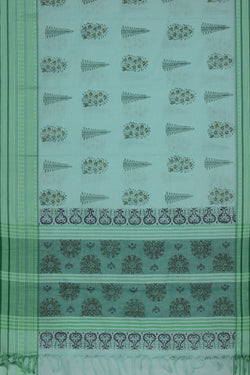 Collection of Hand block printed cotton saree in a gallery layout