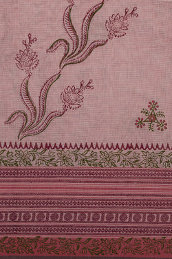 Collection of Hand block printed cotton saree in a gallery layout