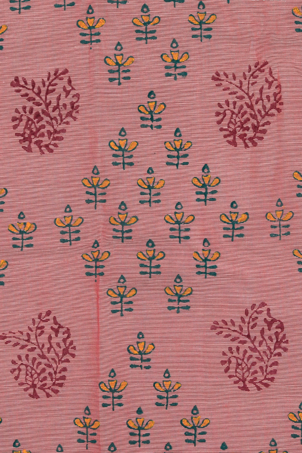 Collection of Hand block printed cotton saree in a gallery layout