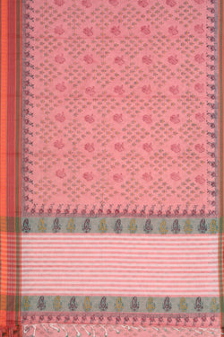 Collection of Hand block printed cotton saree in a gallery layout