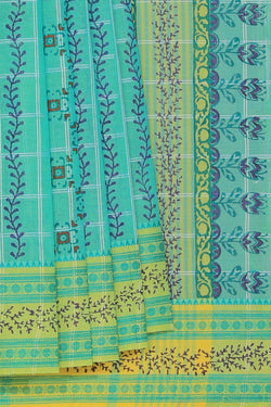 Collection of Hand block printed cotton saree in a gallery layout