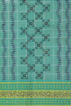 Collection of Hand block printed cotton saree in a gallery layout