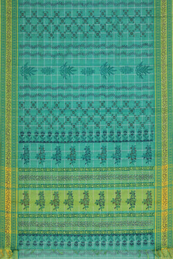 Collection of Hand block printed cotton saree in a gallery layout