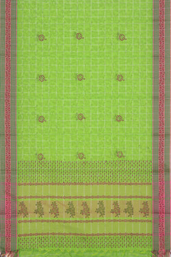 Collection of Hand block printed cotton saree in a gallery layout