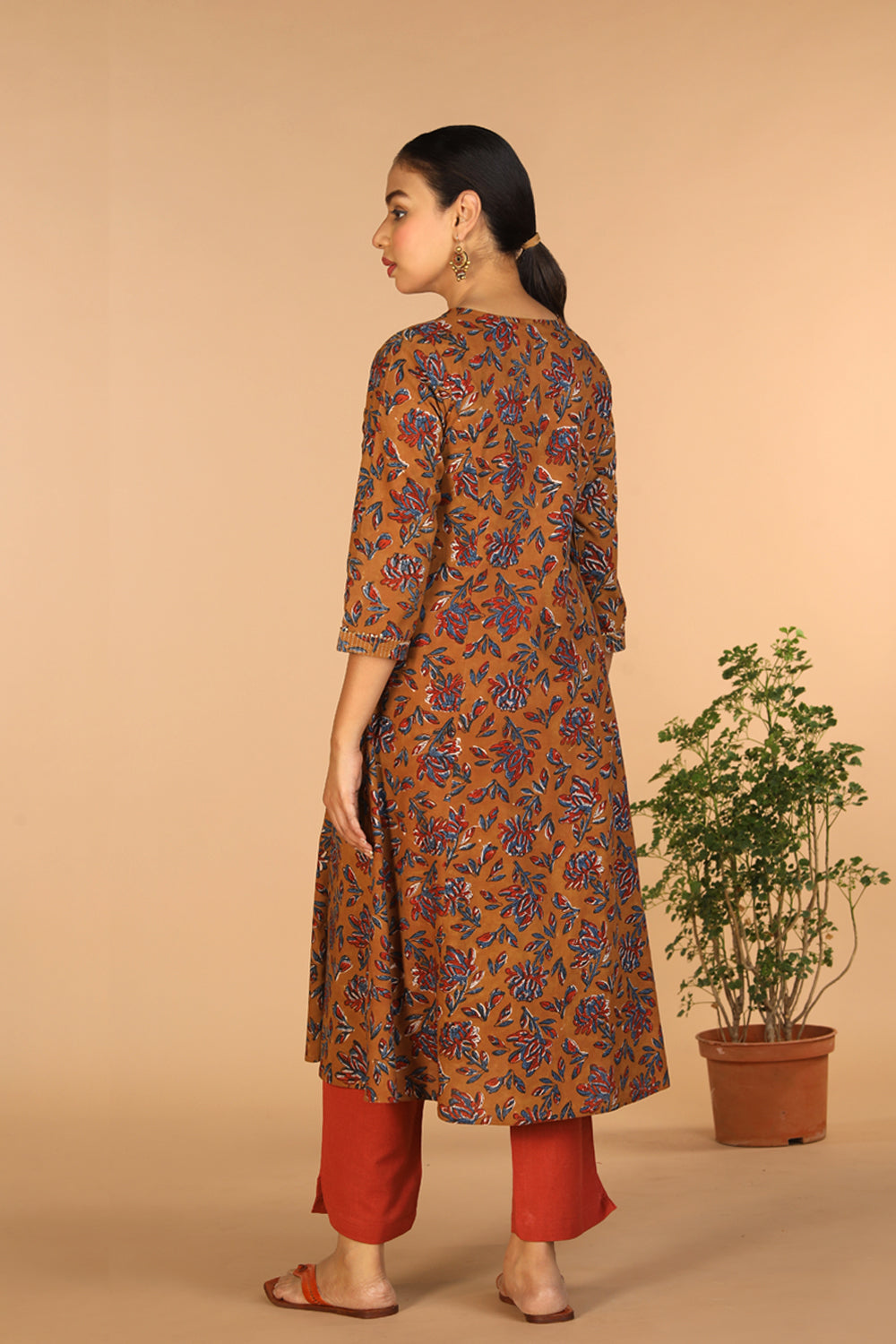 Image of Cotton Bagru princess line kurti