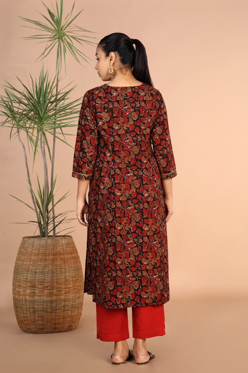 Cotton floral Bagru handblock printed kurti