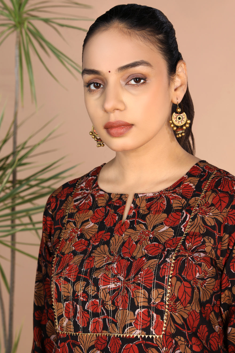 Cotton floral Bagru handblock printed kurti