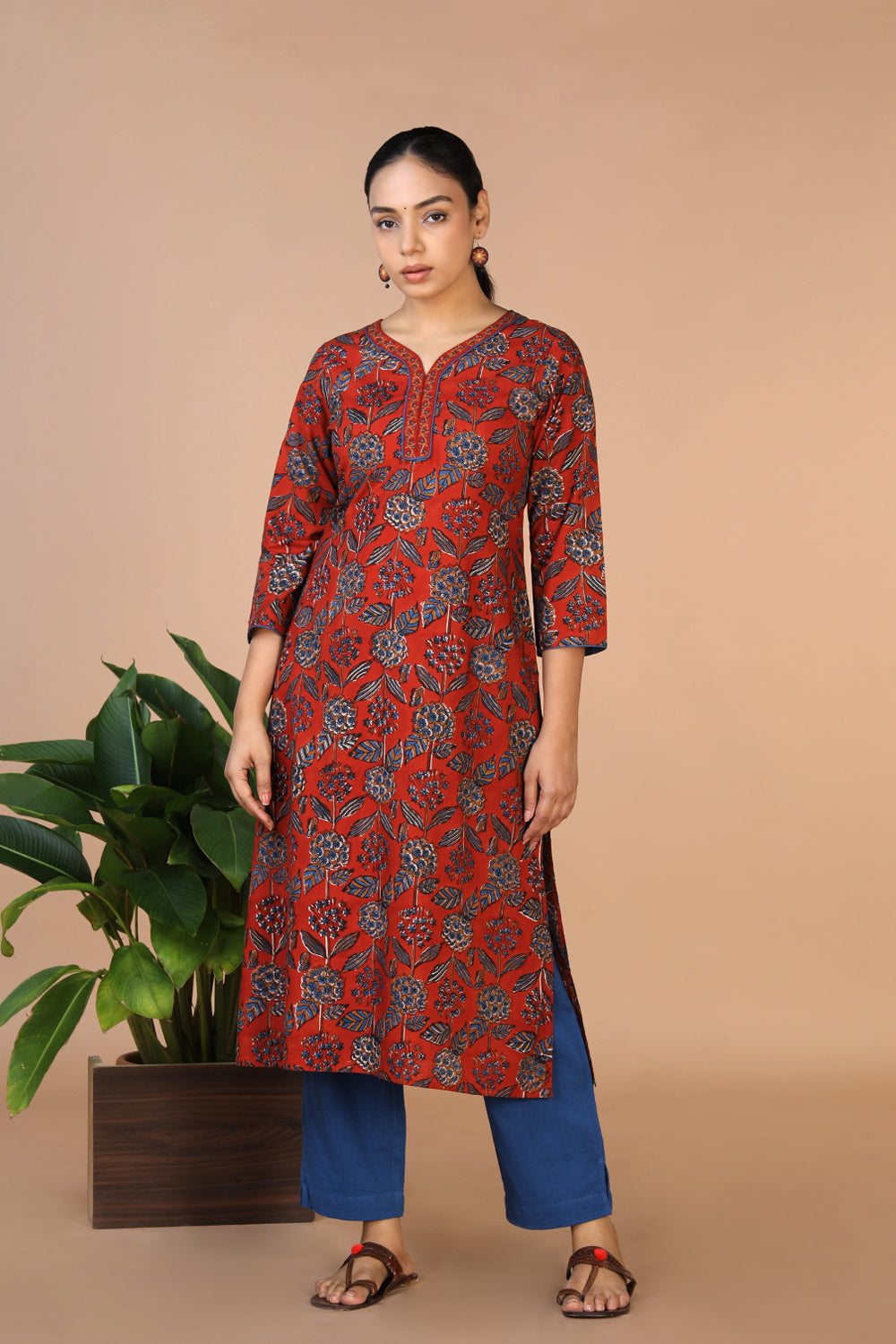 Bagru Handblock printed Kurti