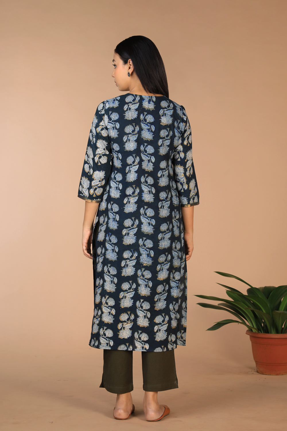 Bagru block printed ethnic Kurti