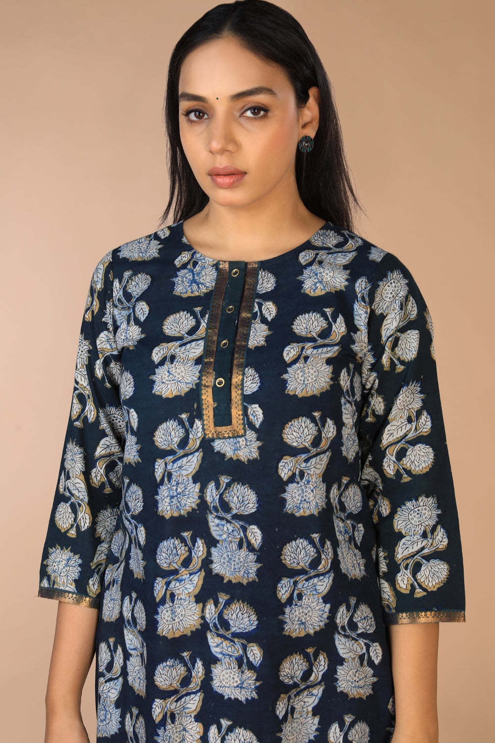 Bagru block printed ethnic Kurti