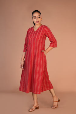 Image of Fiesty Red cotton Kurti