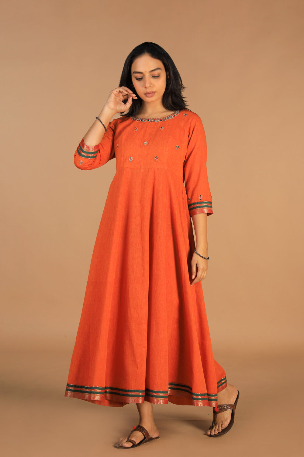 Collection of Festive wear Panelled kurta in a gallery layout