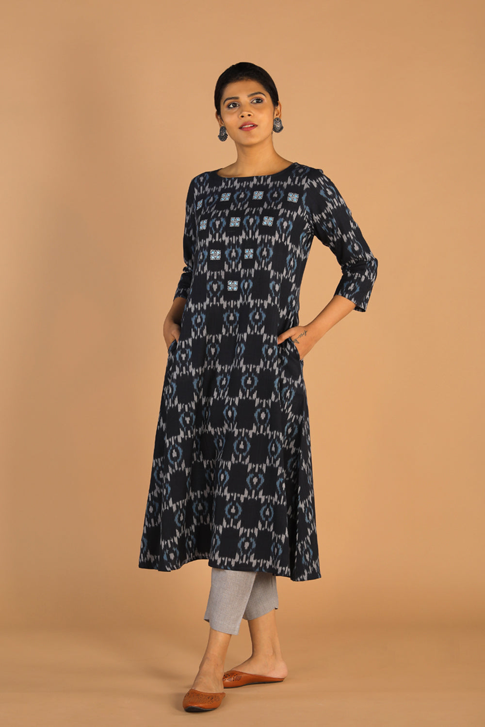 Cotton Ikat kurti