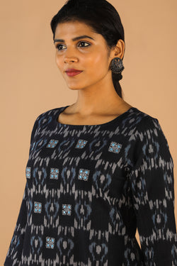 Image of Cotton Ikat kurti