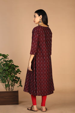 Collection of Cotton Ikat kurti in a gallery layout