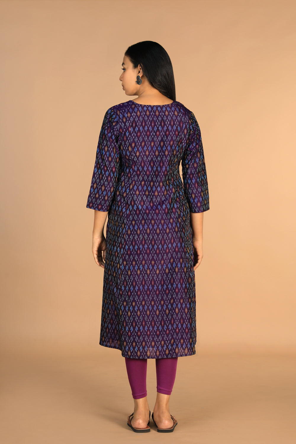 Handwoven Pochampally Silk Ikat kurta