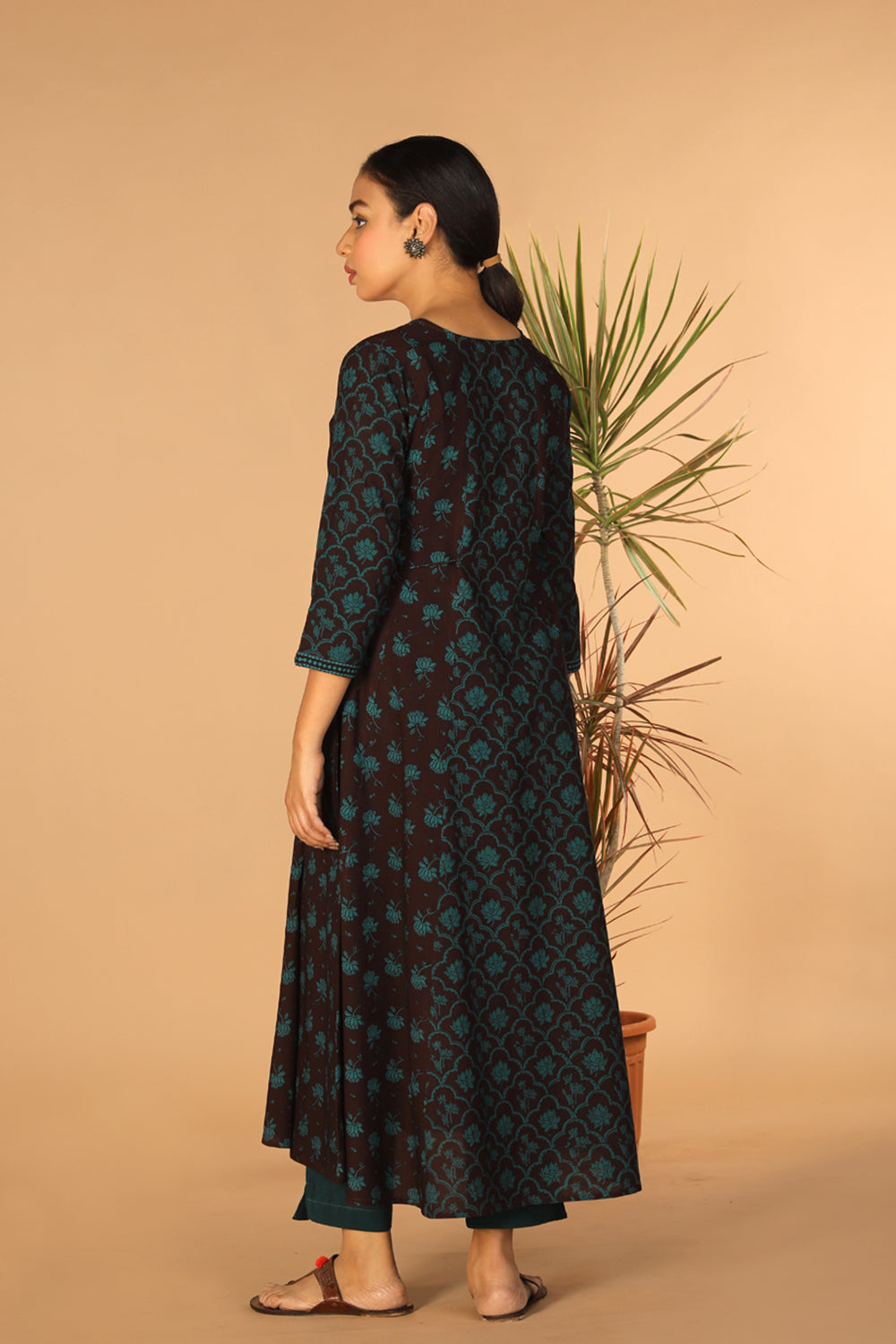 Paneled cotton Bagh long Kurti