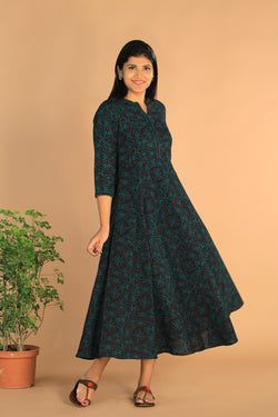 Collection of Cotton Bagh print dress in a gallery layout