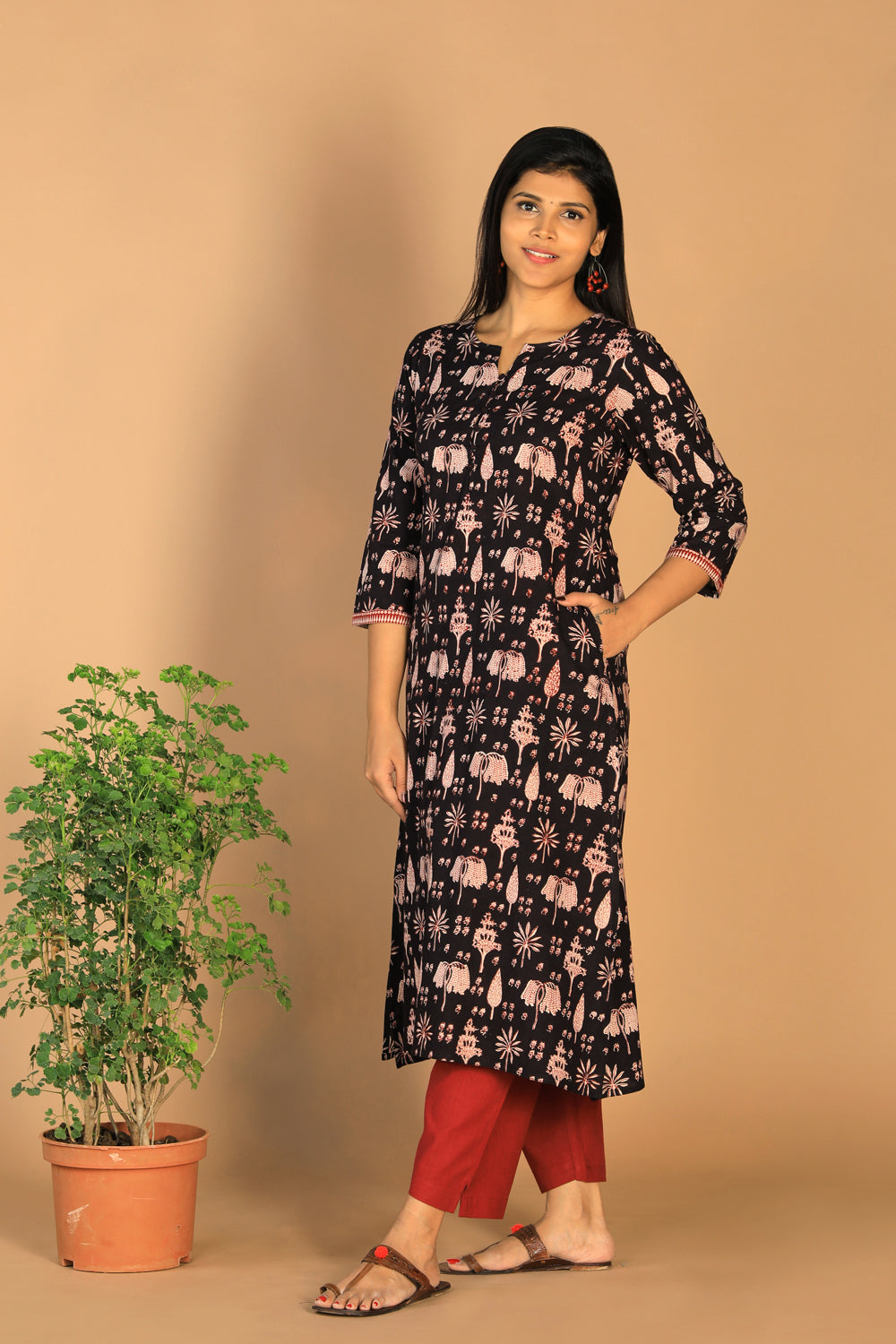 Collection of Cotton bagh kurta. in a gallery layout