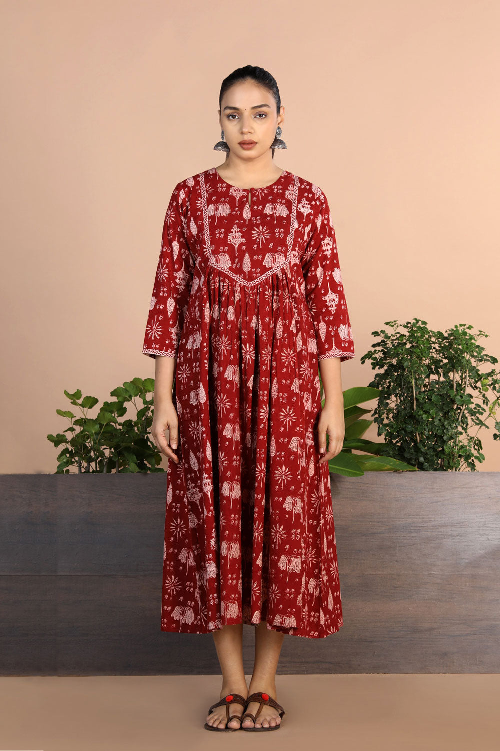 Bagh Handblock printed Dress