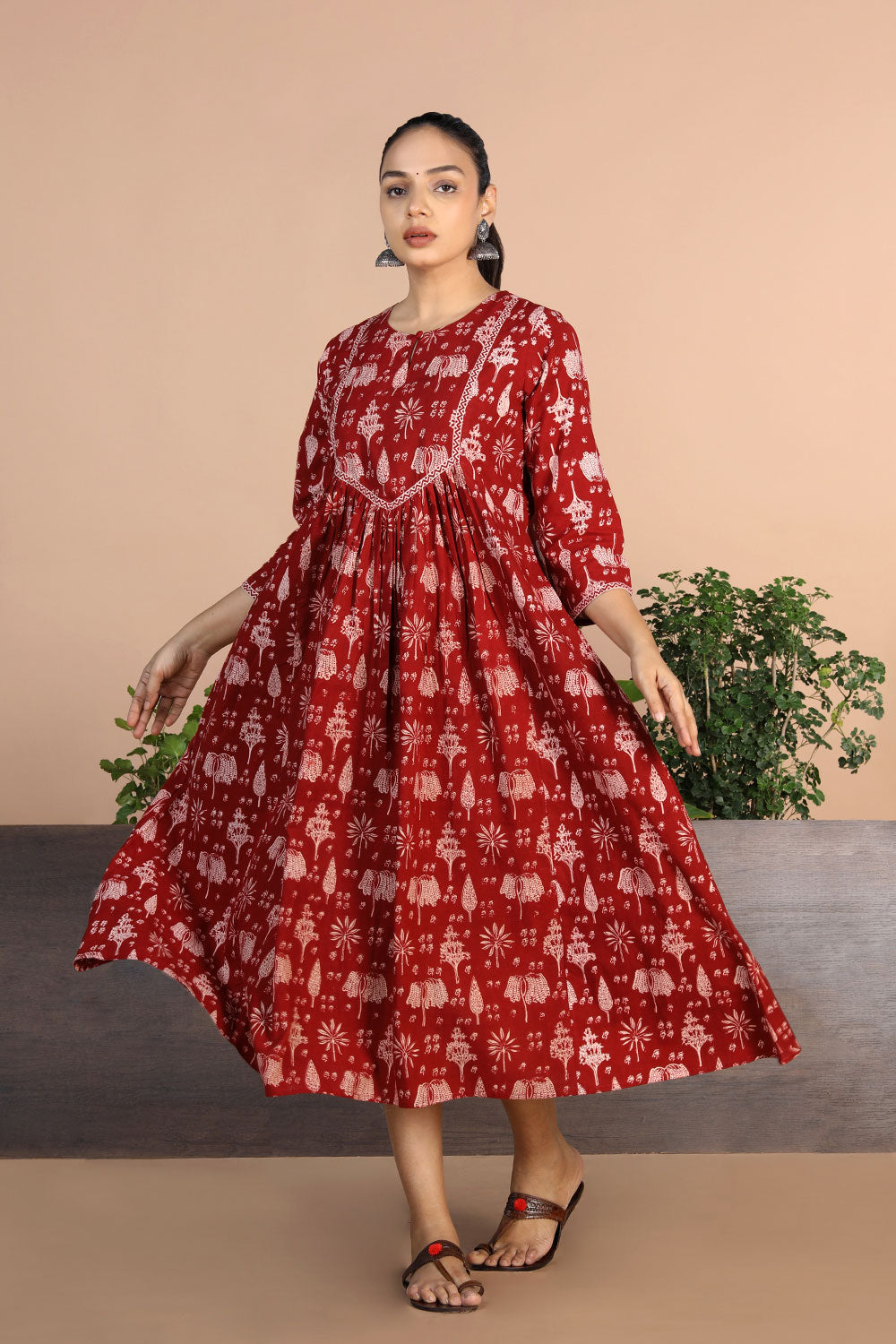 Bagh Handblock printed Dress