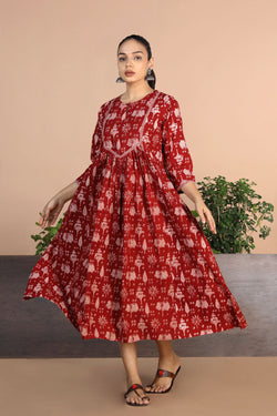 Image of Bagh Handblock printed Dress