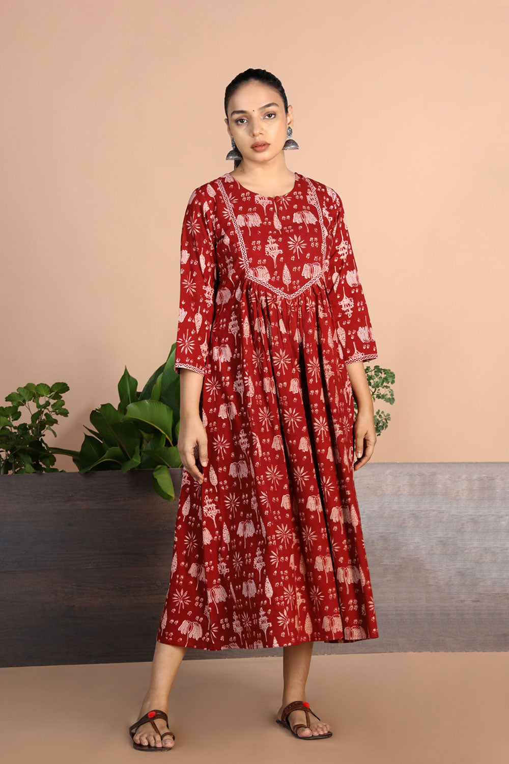 Bagh Handblock printed Dress